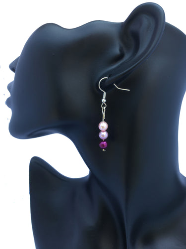 pearl drop earrings